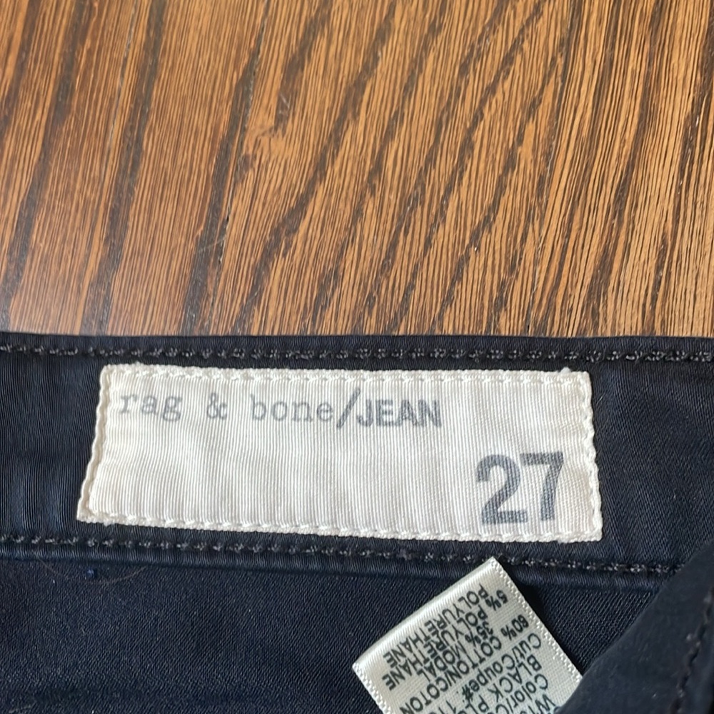 Rag and bone black leggings style pants, size 27 - Picture 3 of 8